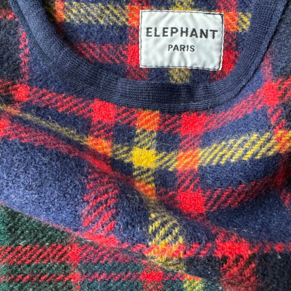 Crop top tartan Elephant Paris Couture