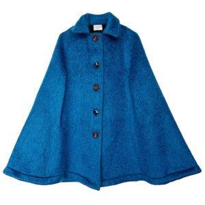 Mini cape laine bleue Elephant Paris Design