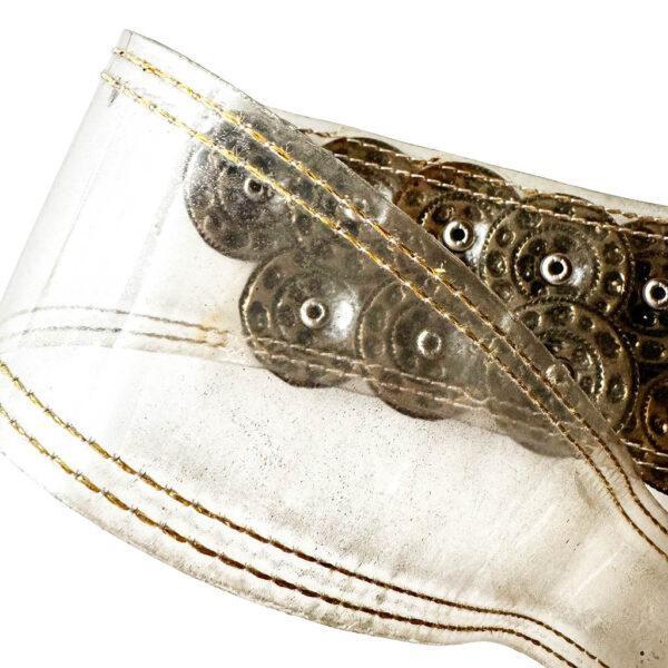 Ceinture Jose Cotel vinyl transparent Elephant Paris vintage