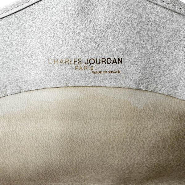 Pochette cuir Charles Jourdan 80s Elephant Paris vintage