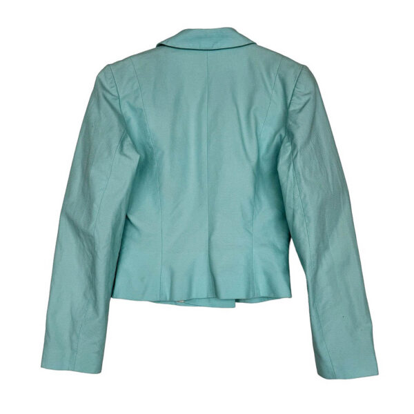 Veste pique de coton turquoise Printemps Elephant Paris Vintage