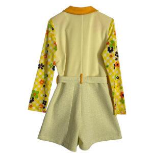 Combinaison short Ladybug jaune Elephant Paris Design