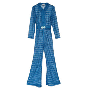 Jumpsuit dentelle bleue Elephant Paris Design