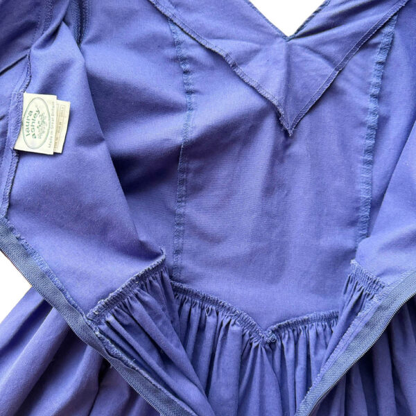 Robe 80s Laura Ashley coton violet Elephant Paris Vintage