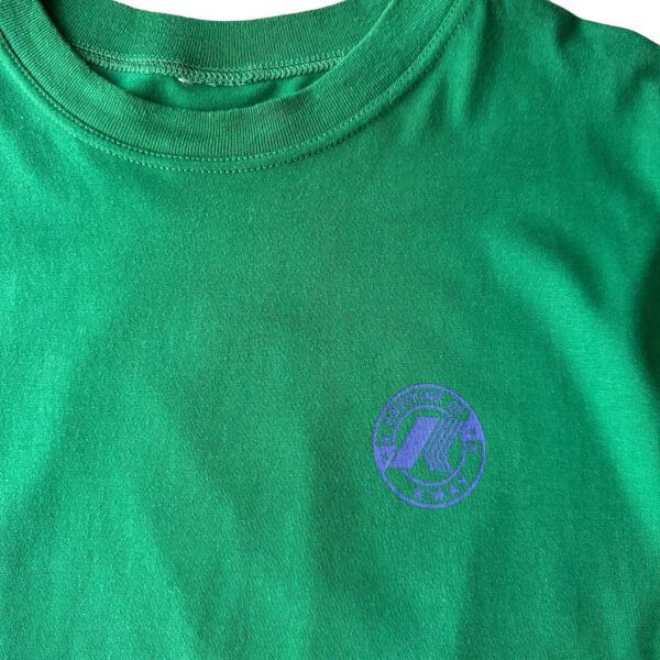 Tshirt vert Kway 80s Elephant Paris Vintage
