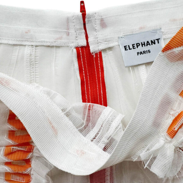 Chantilly orange blanc transparent Elephant Paris Design