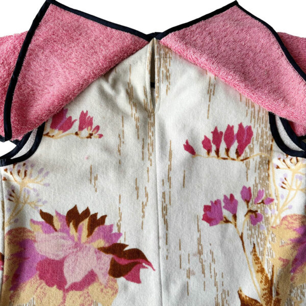 Mini robe trapèze éponge fleurs roses Elephant Paris Design