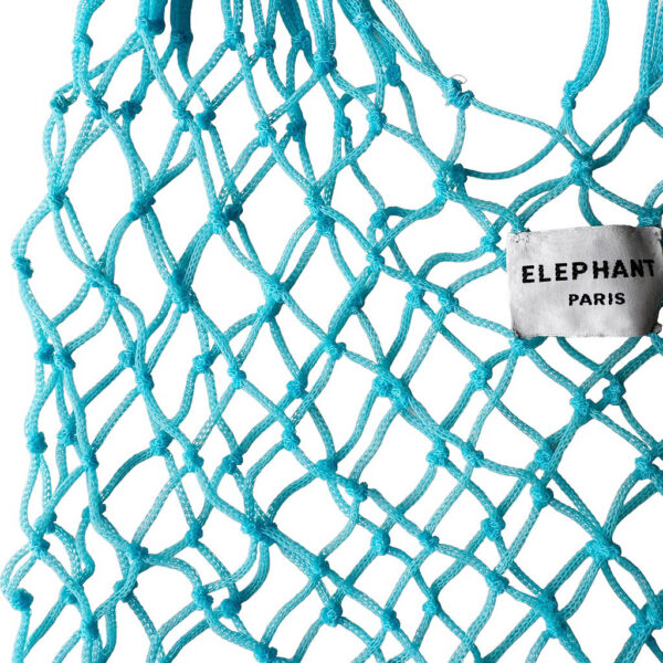 Débardeur filet résille turquoise Elephant Paris Design