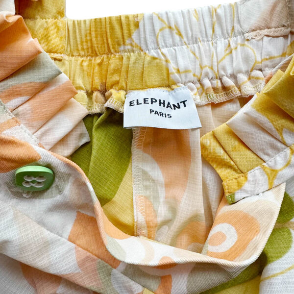 Salopette Sunrise orange jaune Elephant Paris Design