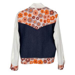 Veste bicolore fleurs Elephant Paris Design