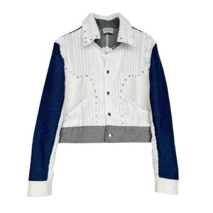 Veste Miami Caterpillar blanc denim Elephant Paris Design