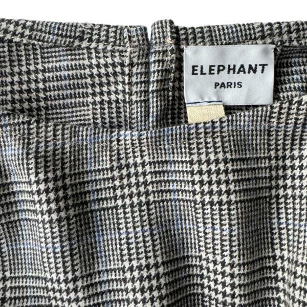 Top Prince de Galles lainage franges daim Elephant Paris Design