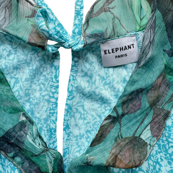 Relax jumpsuit volants turquoise Elephant Paris Design