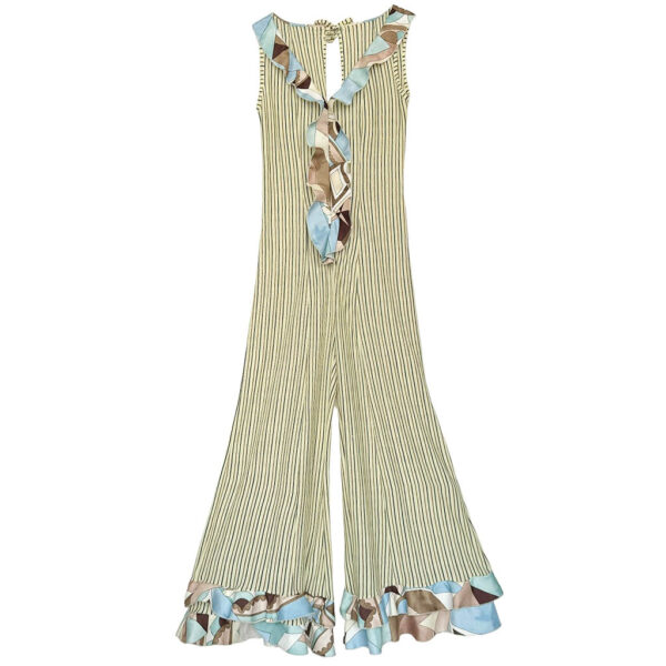 Relax jumpsuit volants jaune Elephant Paris Design