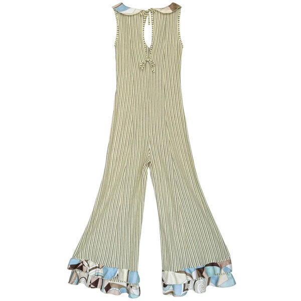 Relax jumpsuit volants jaune Elephant Paris Design