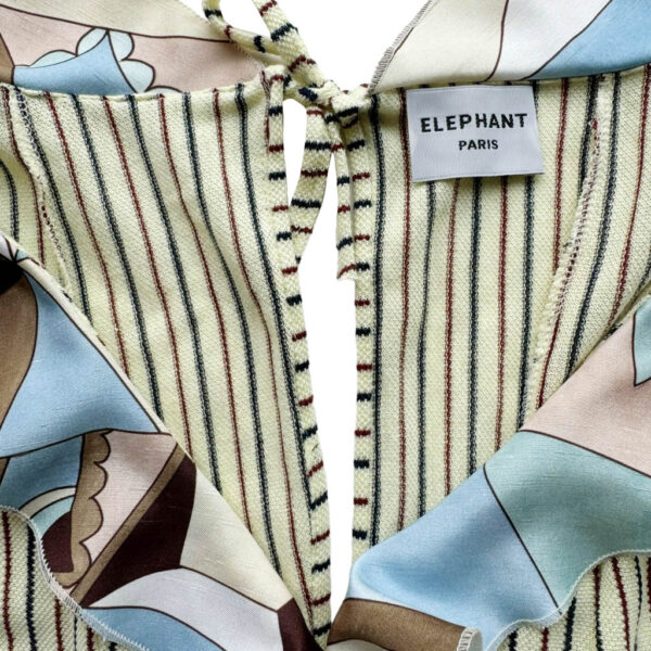 Relax jumpsuit volants jaune Elephant Paris Design