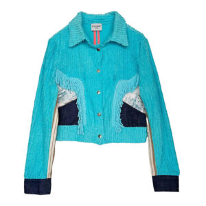 Veste Miami Caterpillar turquoise Jouy Elephant Paris Design