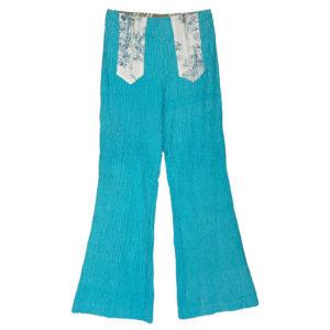 Bootcut Caterpillar turquoise Jouy Elephant Paris Design