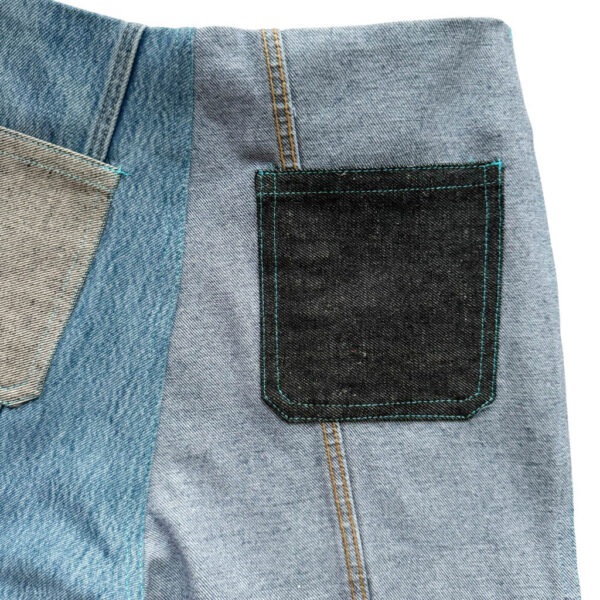 Pattes d"Eph patchwork jean zips Elephant Paris Design