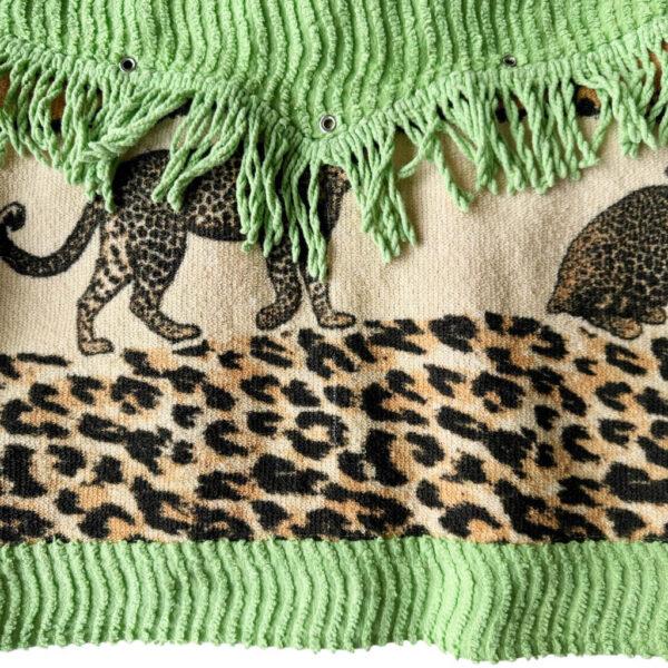 Veste Miami Caterpillar vert leopard Elephant Paris Design