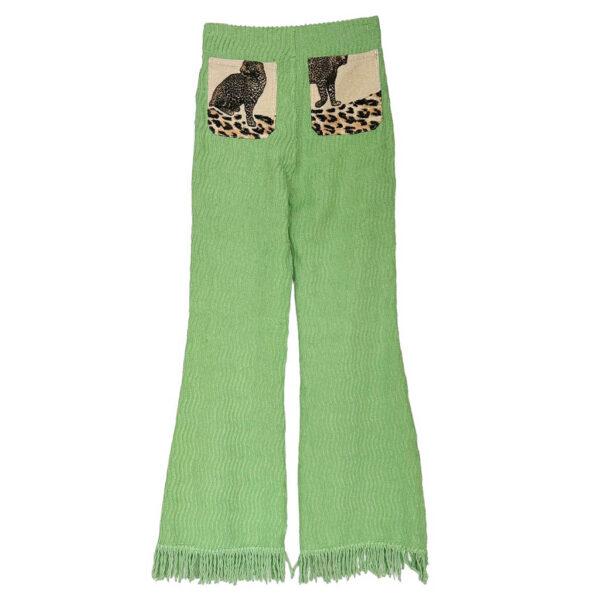 Bootcut Caterpillar vert leopard Elephant Paris Design