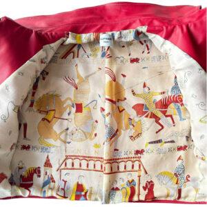 Veste cuir rouge Vegas Elephant Paris Design