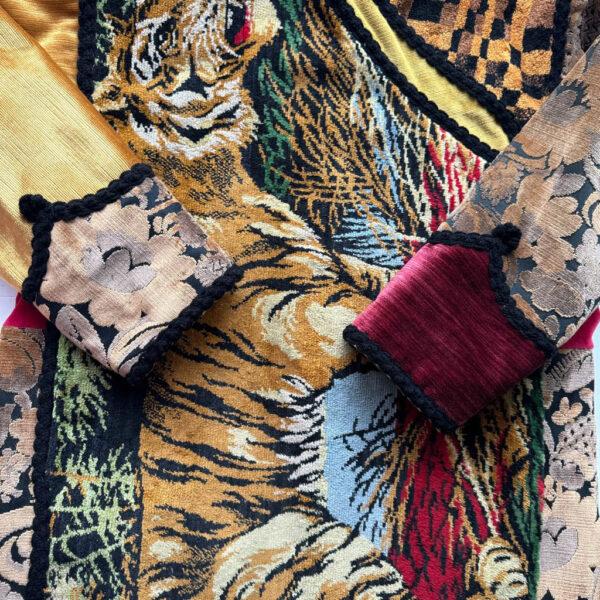 Bengal Tiger velvet coat Elephant Paris Design