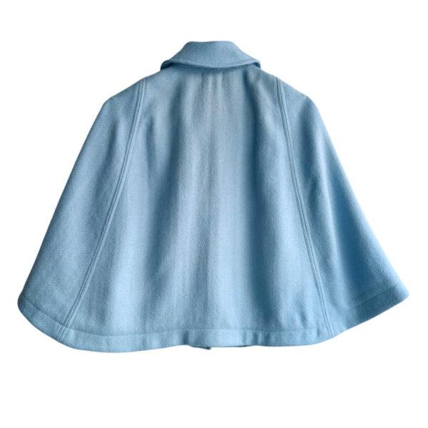 Mini cape laine bleue ciel Elephant Paris Design