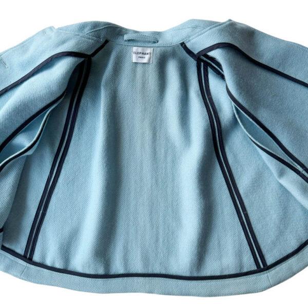 Mini cape laine bleue ciel Elephant Paris Design