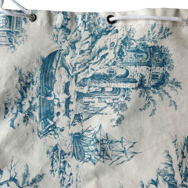 Sac de linge vinyl de Jouy Elephant Paris Vintage