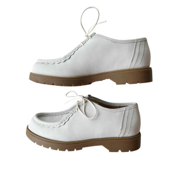 Chaussures Kleman cuir Blanc Elephant Paris Vintage