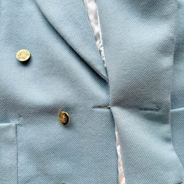 Manteau laine bleue ciel Elephant Paris Design