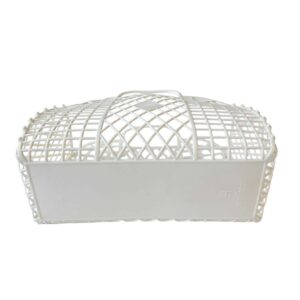 Panier plastique blanc 80s Elephant Paris Vintage