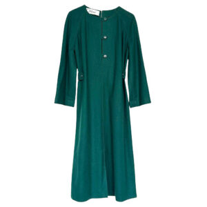 Robe lainage verte Chloé 70s Elephant Paris Vintage