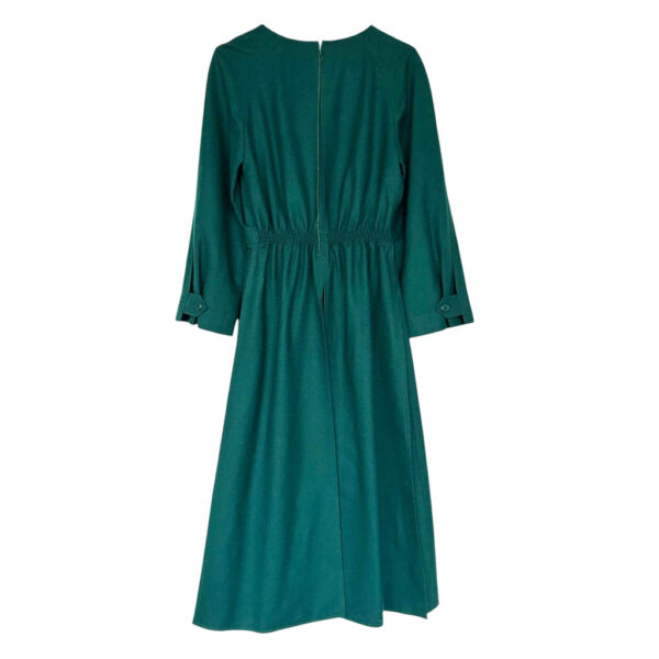 Robe lainage verte Chloé 70s Elephant Paris Vintage