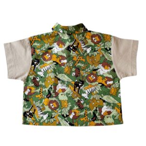 Chemisette coton jungle 2 ans Elephant Paris Vintage