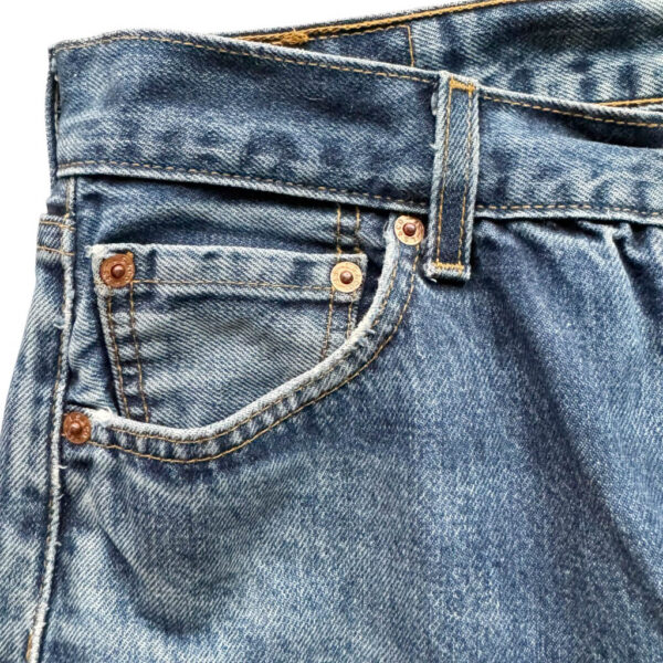 Levis 501 bleu 30 34 Elephant Paris Vintage