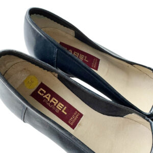 Mocassins cuir marine Carel Elephant Paris Vintage