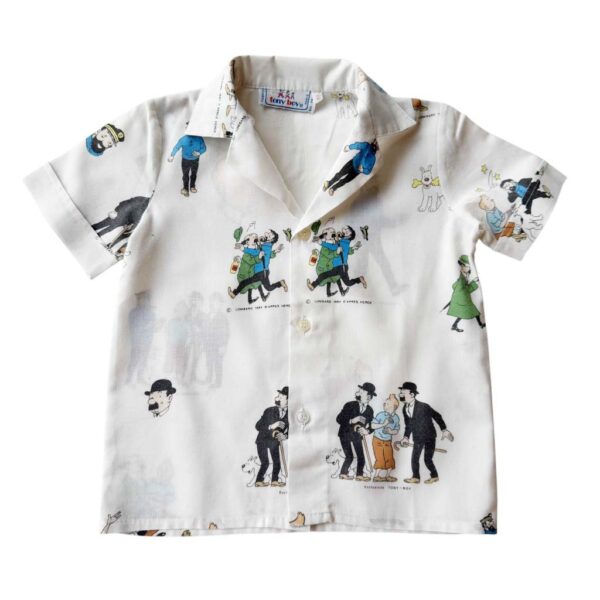 Chemise coton Tony Boy Tintin Elephant Paris Vintage