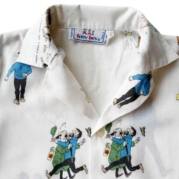 Chemise coton Tony Boy Tintin Elephant Paris Vintage