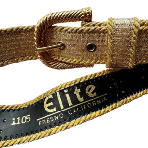 Ceinture dorée Elite California Elephant Paris Vintage