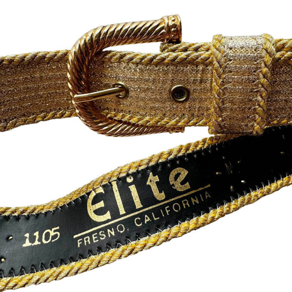 Ceinture dorée Elite California Elephant Paris Vintage