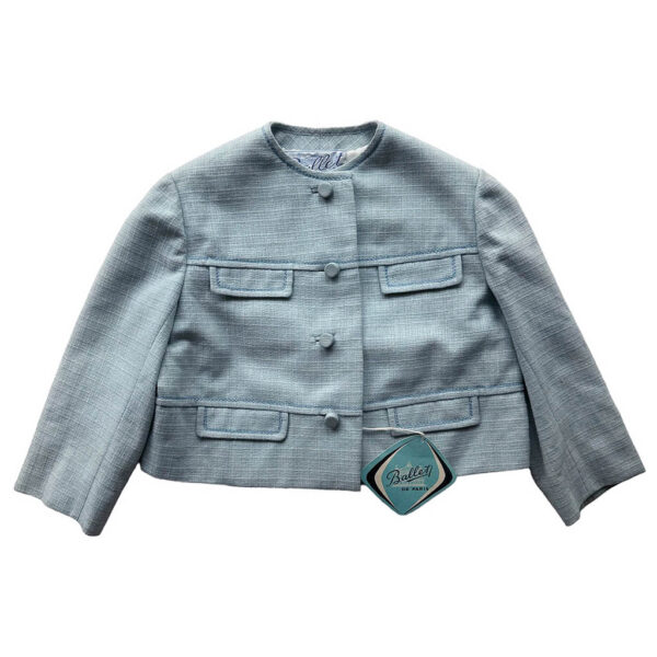 Veste bleue ciel kid Ballet de Paris Elephant Paris Vintage