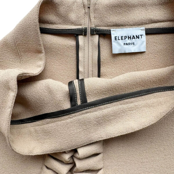 Flare Butterfly crêpe de chine beige Elephant Paris Design