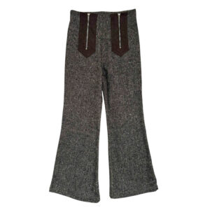 Bootcut lainage tweed gris noir Elephant Paris Design