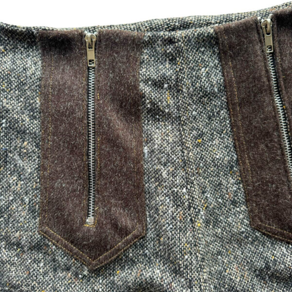 Bootcut lainage tweed gris noir Elephant Paris Design