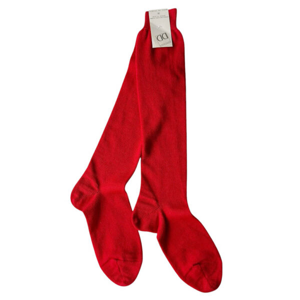 Chaussettes hautes rouges DD Elephant Paris Vintage