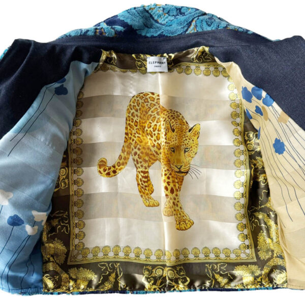 Veste tapisserie Vegas set bleu Elephant Paris Design