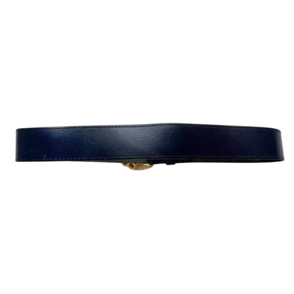 Ceinture cuir marine perle Elephant Paris Vintage