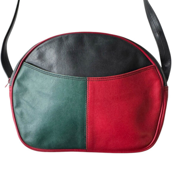 Sac cuir tricolore La Bagagerie Elephant Paris Vintage